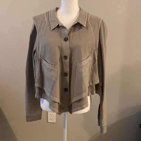 Anthropologie Hei Hei Renley Handkerchief Jacket Size Large - Picture 3 of 11